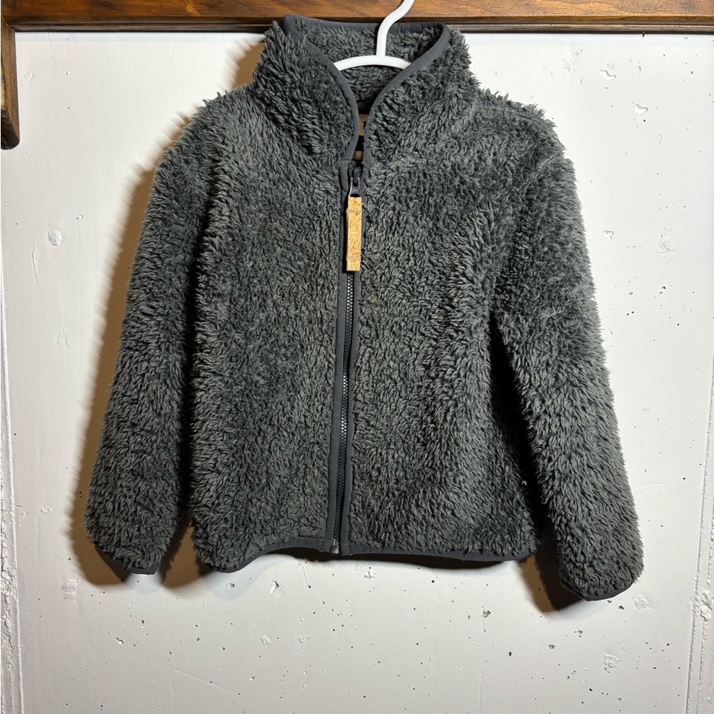 Cozy Gray Kids 10 Tree Fleece Jacket
